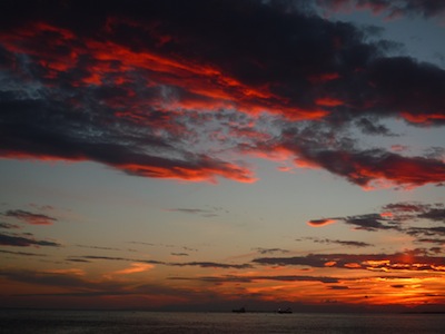 Orizzonte al tramonto